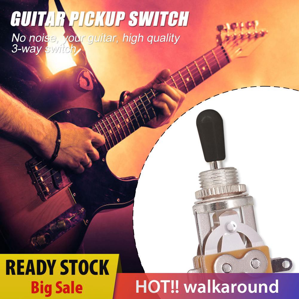 Walk 3 Way Guitar Selector Pickup Toggle Switch with Tip Cap for Guitarra Parts