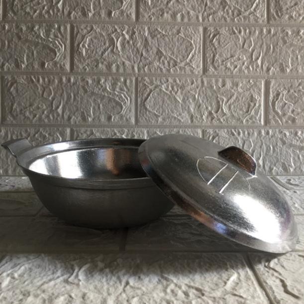 Nồi Gang bóng Kho Cá Thịt. Dung tích 600ml. Dày 2 Lớp. Chống Bể Giữ Nhiệt Lâu Hơn