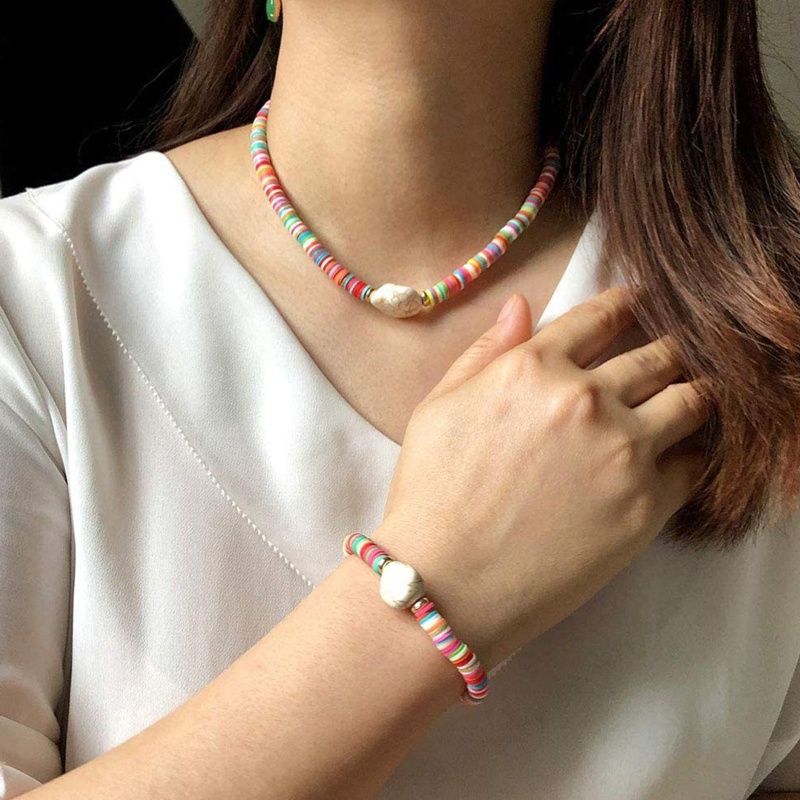 Hộp Hạt Đất Sét Dẹp In Chữ Nhiều Màu Sắc Dùng Làm Trang Sức DIY