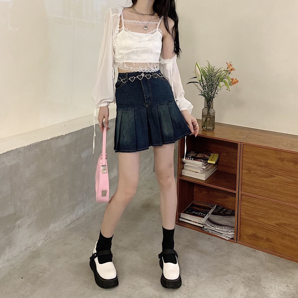 Set Áo Thun Dài Tay + Áo Dây Thời Trang Dành Cho Nữ