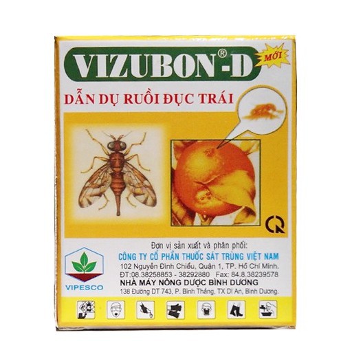 Thuốc dẫn dụ diệt ruồi đục trái VIZUBON-D - 2chai/hộp nhỏ