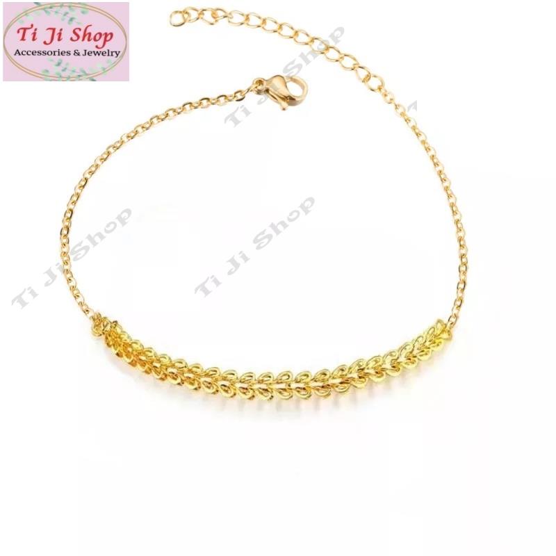 Lắc tay inox đuôi phụng  đẹp không đen