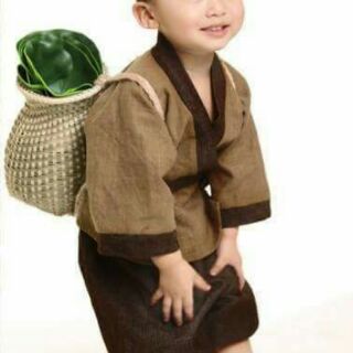 Bộ tiều phu cho bé trai bé gái
