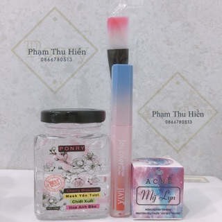Combo Kem mụn Acne và mask yến Ponry