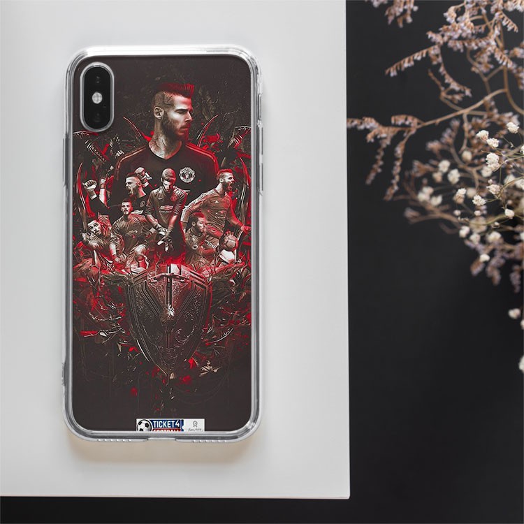 Ốp lưng thủ môn số 1 De Gea CLB Manchester United cho Iphone 5 6 7 8 Plus 11 12 Pro Max X Xr FOO20210115