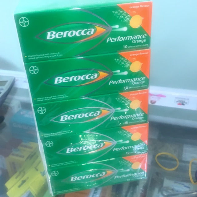 Viên sủi tăng sức đề kháng Berocca tuýp 10 viên