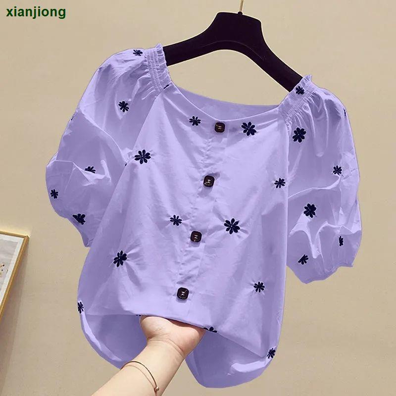 Áo Sơ Mi Chiffon Tay Ngắn In Họa Tiết Hoa Phong Cách Phương Tây Thời Trang Cho Nữ | BigBuy360 - bigbuy360.vn