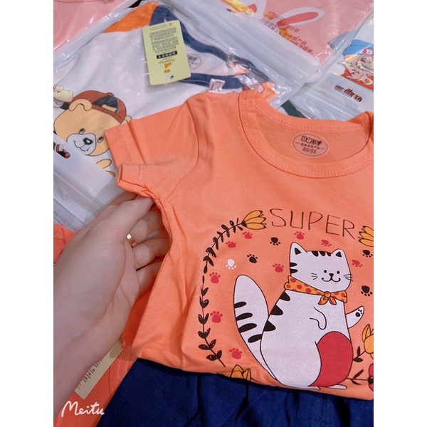 [Hàng Qccc] Bộ cộc cho bé mẫu mới 100% cotton có ảnh thật