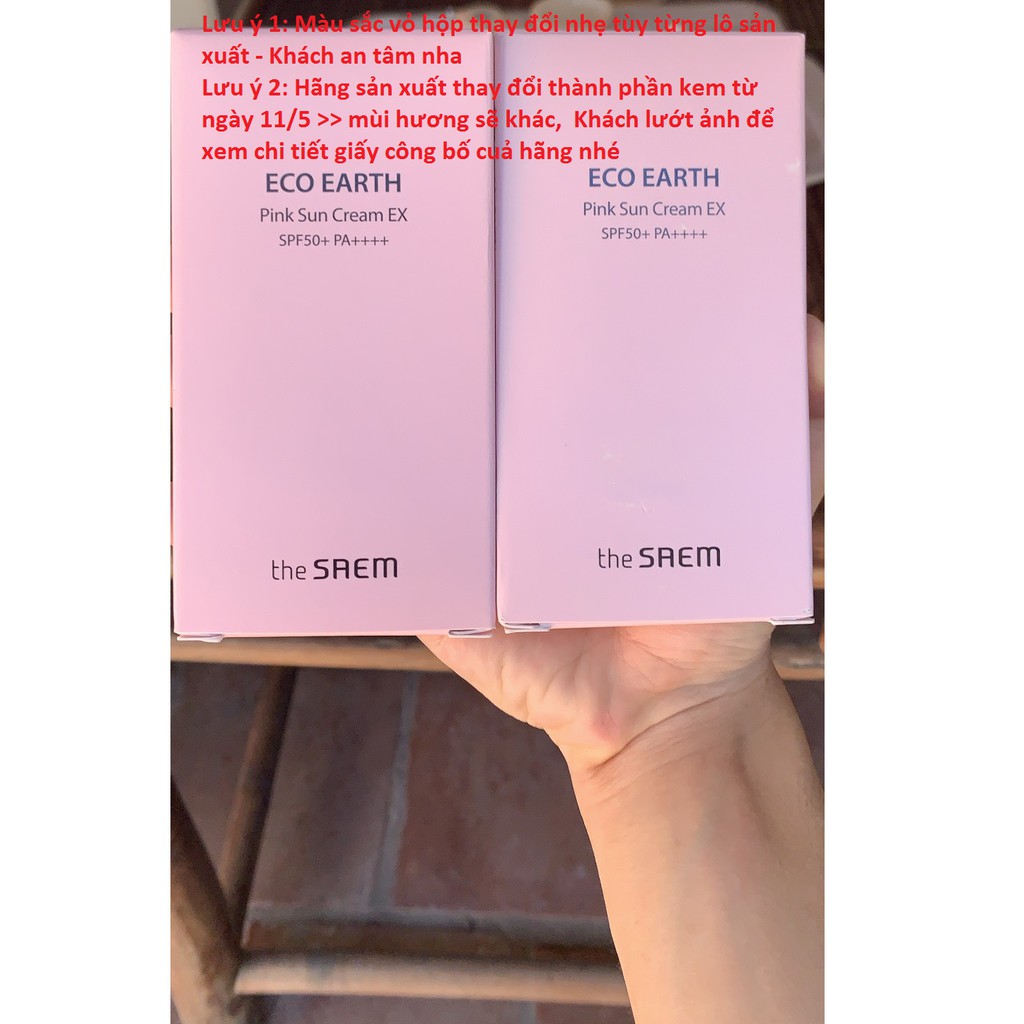 Kem Chống Nắng The Saem Kcn Eco Earth Power Sun Cream EX - Hoa Ban Cosmetic
