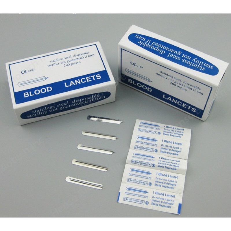 Kim chích mụn Blood Lancets ( hộp 200 cái )