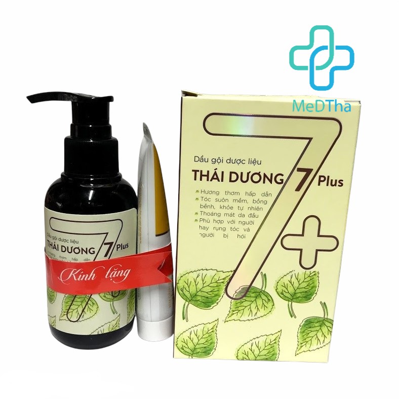 Dầu gội Dược liệu Thái Dương 7 Plus 100ml - Tặng Kèm Tuýp Kem Đánh răng 20g [Chính Hãng]