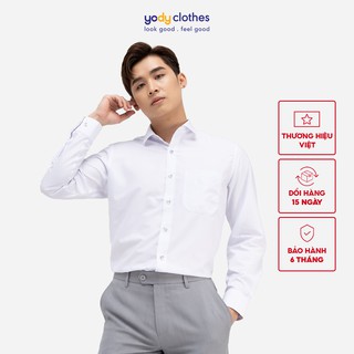 Áo sơ mi nam YODY dài tay chất lụa nến cao cấp chống nhăn thoáng mát SPM4003