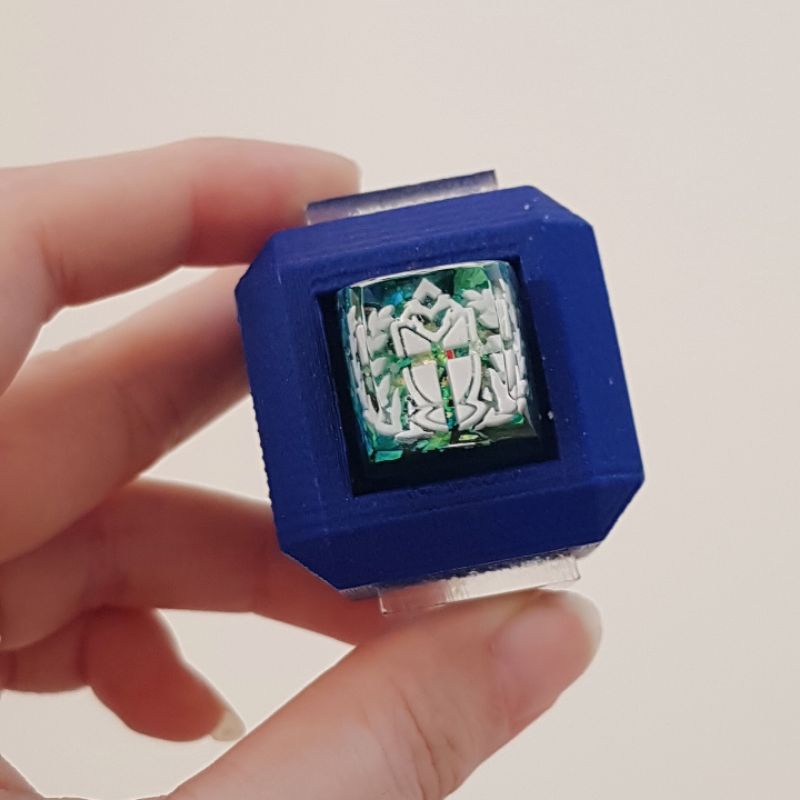 Nút Keycap SA Profile hàng R1 Azure Lane Resin Keycap - Nút bàn phím cơ trong suốt hình cá trắng đen