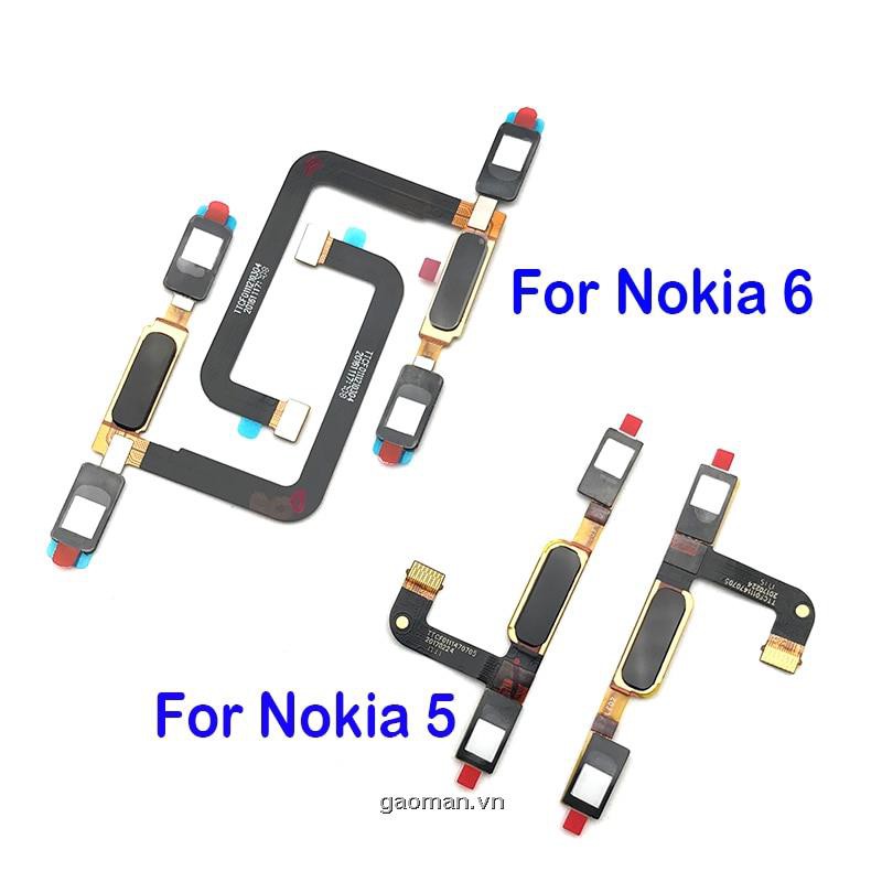 New Home Button Fingerprint Sensor Button Flex Cable Ribbon For Nokia 6 / 5 Replacement Part