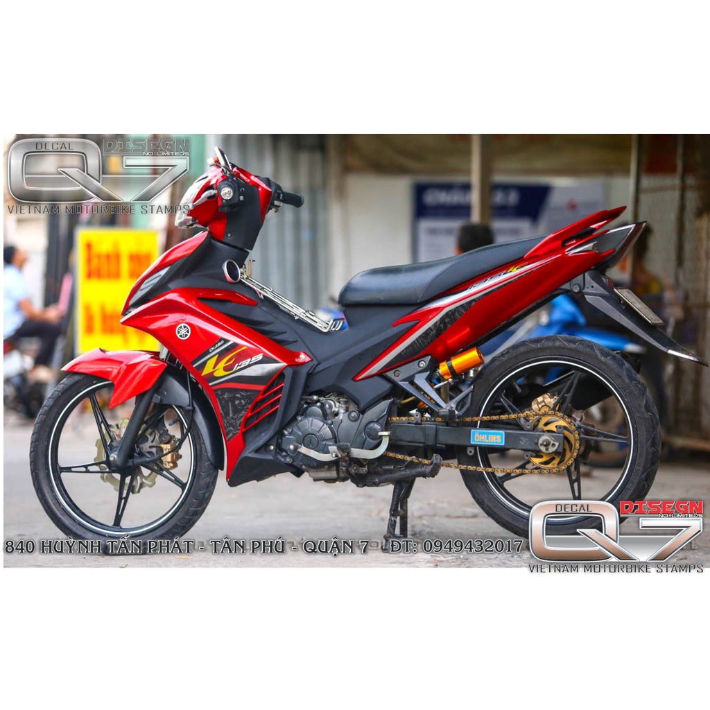 TEM RỜI EXCITER 2011 LC MALAY ĐỎ ĐEN