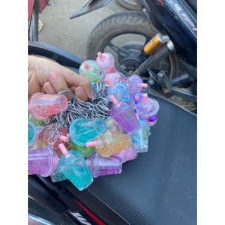 Móc khóa hình ly trà sữa dễ thương