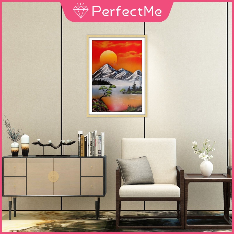 Bộ tranh đính đá 5D họa tiết hoàng hôn và hoàng hôn độc đáo DIY dùng trang trí