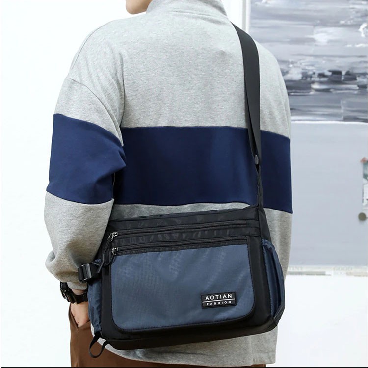 Túi đeo chéo nam, vải Oxford chống thấm nước cao cấp, thiết kế hiện đại, kích thước lớn, nhiều ngăn thoải mái đựng đồ | BigBuy360 - bigbuy360.vn