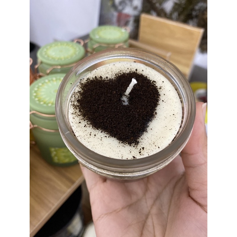 [SỈ INBOX] Nến thơm handmade 100% tinh dầu nguyên chất Lee's Home (Hương cafe). Quà tặng cao cấp. Handmade candle 100gr