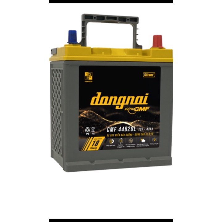 Bình ắc quy 12v khô miễn bảo dưỡng đồng nai extra CMF 44B20L - 12V - 43ah