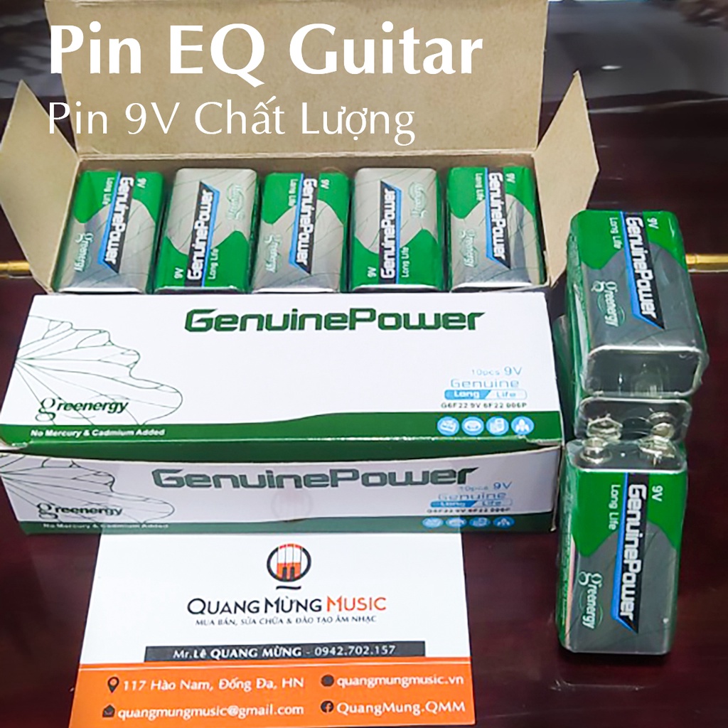 Pin EQ cho đàn Guitar [Pin 9v] Chất Lượng