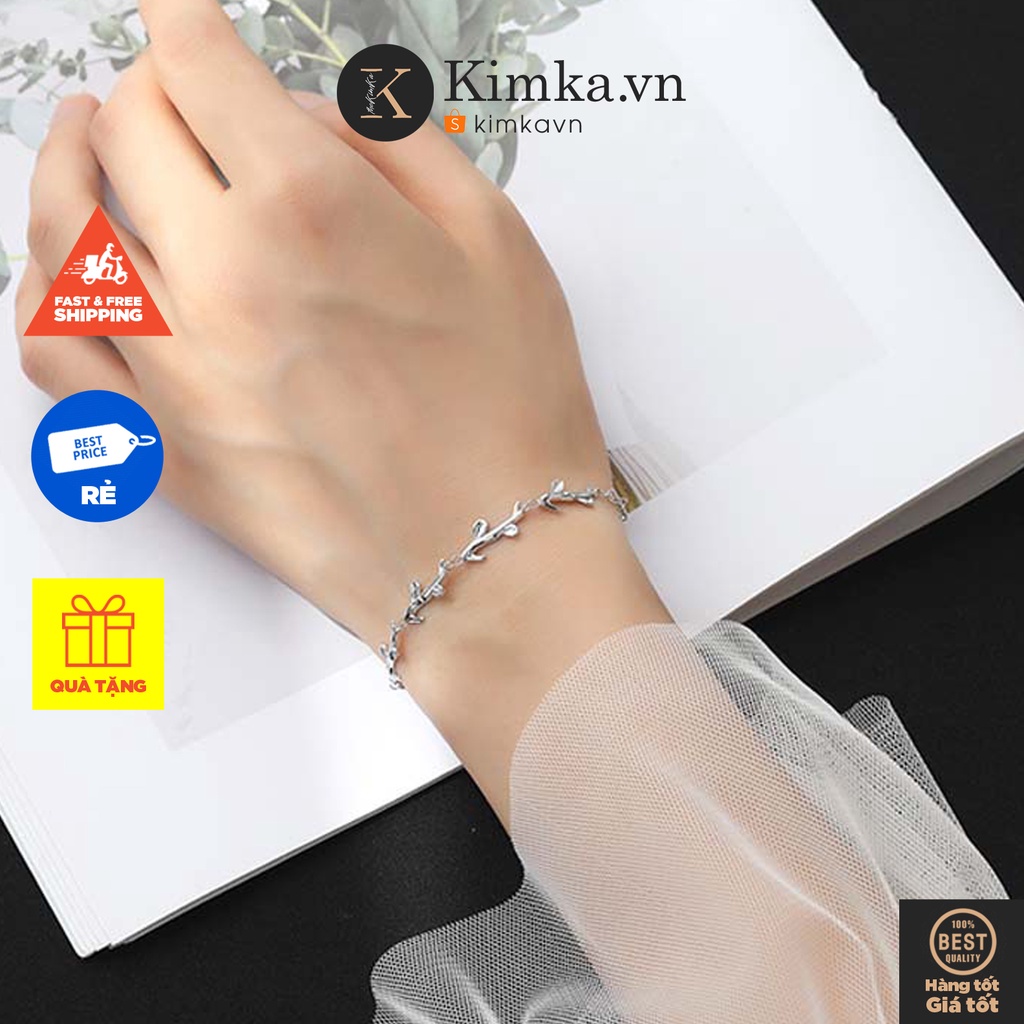 (075) Vòng Tay Thanh Lịch Lá Olive Rừng Nhẹ Nhàng Nữ Tính
