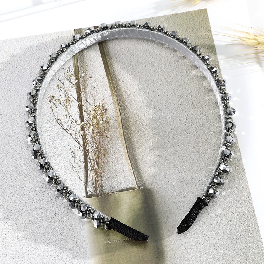 Băng đô đính hạt pha lê phong cách sang trọng thời trang Hàn Quốc cho nữ