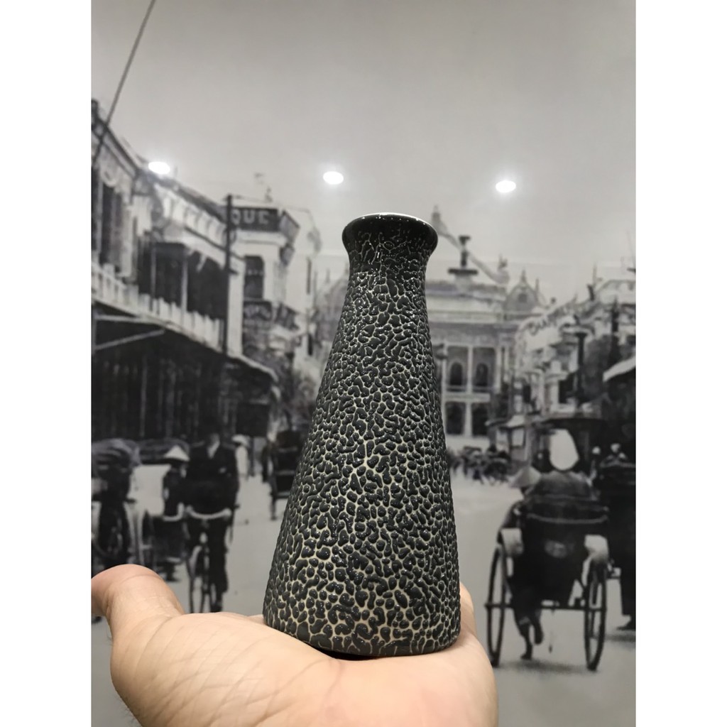 BÌNH GỐM MEN SẦN BÓNG- [SIZE NHỎ] - hoa khô - lọ hoa - gốm trang trí - decor - gốm sứ bát tràng MS 206-6