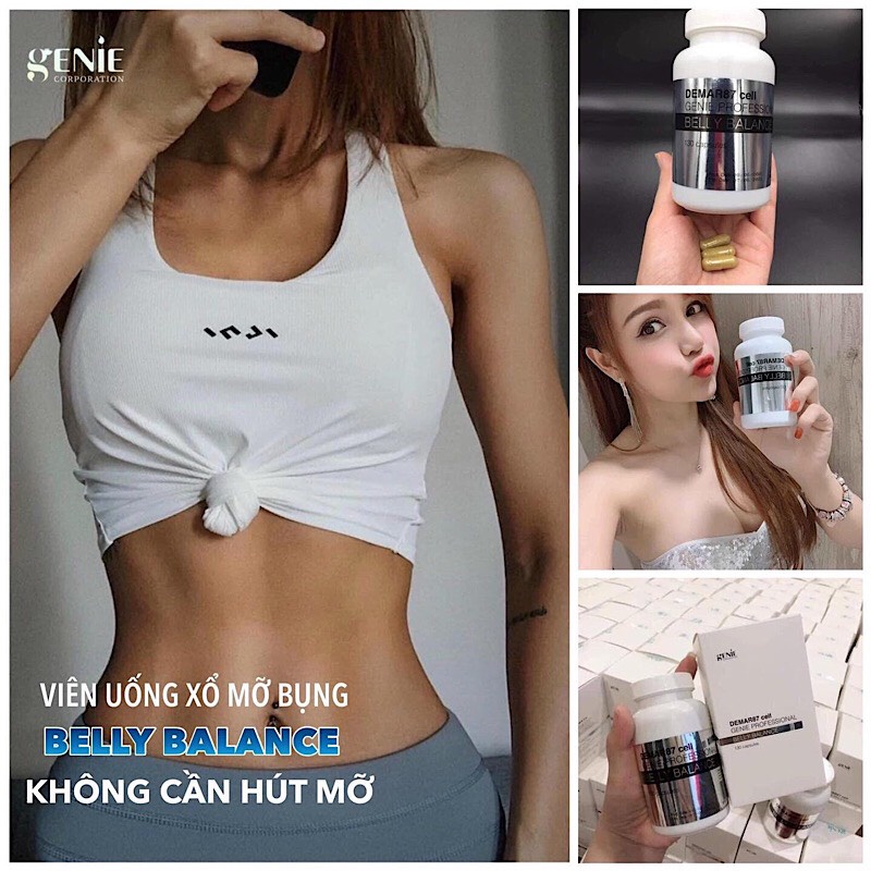 Viên Uống Giảm Cân Hủy Mỡ Bụng Genie Hàn Quốc 130 Viên
