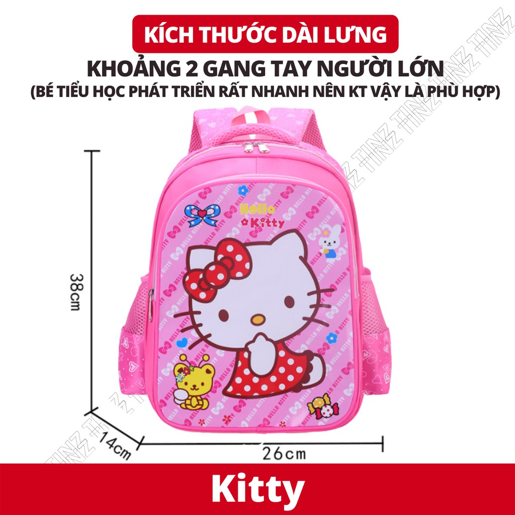 Balo đi học cho bé lớp 1,2,3,4,5 cặp học sinh tiểu học cấp 1 chống gù chống nước TINZ|Mã CC1-08