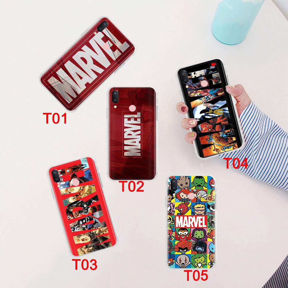 Ốp điện thoại mềm trong suốt hình truyện Marvel 176GT cho Samsung Galaxy A20 A20s A21 A21s A10 A10s A11 A30 A30s A71