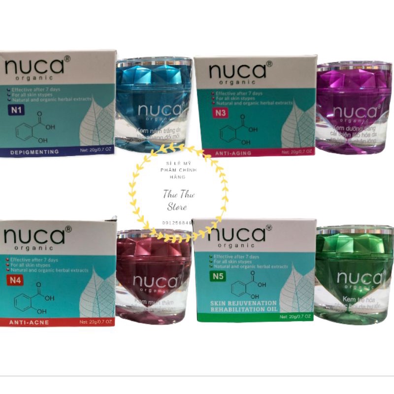 Kem Nuca Dưỡng Trắng Da Ngăn Ngừa Mụn Thâm Nám Tặng Kèm 5 Viên Serum