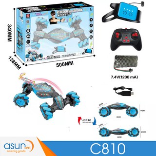 Xe điều khiển ❤️Hot New ❤️ Xe Điều Khiển Địa Hình 4WD 2 Chế Độ Điều Khiển Remote và Bằng Tay 2in1 C810