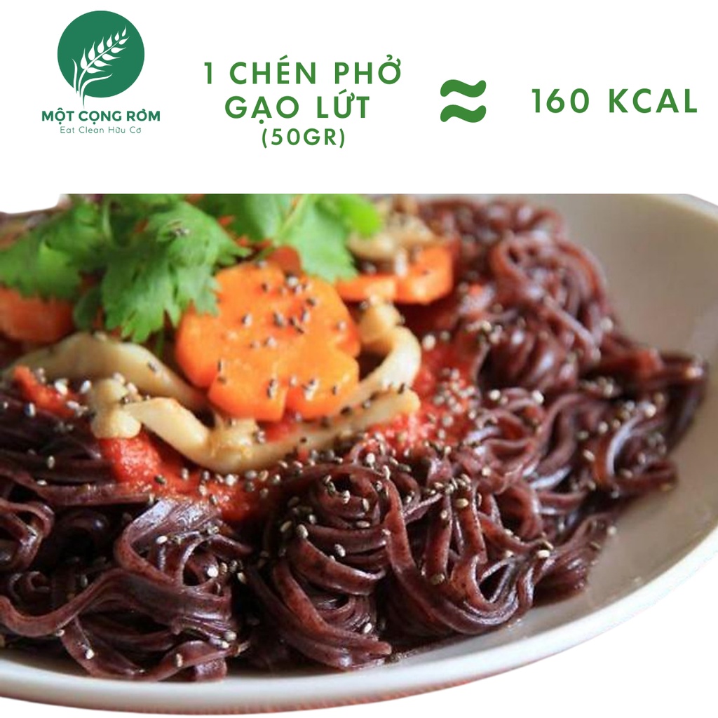 Phở gạo lứt Hoàng Minh 500gr phở gạo lứt đỏ giảm cân, ăn kiêng eat clean | Một Cọng Rơm