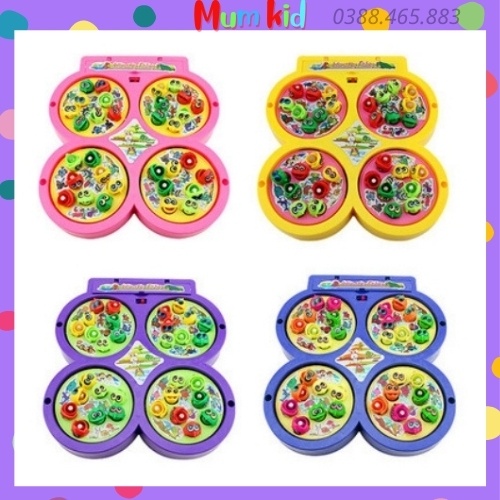Đồ Chơi Câu Cá 4 Hồ, 4 Cần Câu Nam Châm Có Nhạc Cho Bé, Đồ Chơi Trẻ Em Thông Minh Và Sáng Tạo MUMKID 30