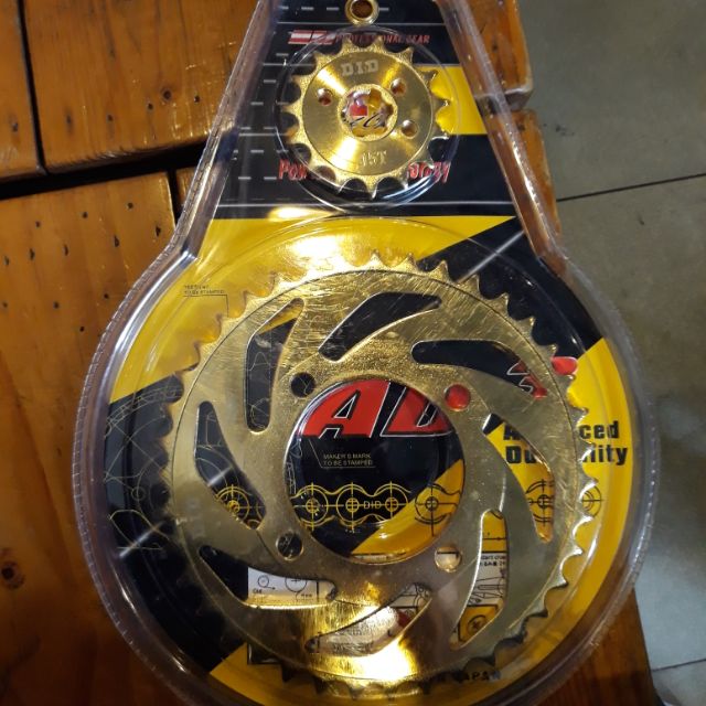 Nhông sên dĩa D.I.D exciter 135 vàng nsd ex 135 did