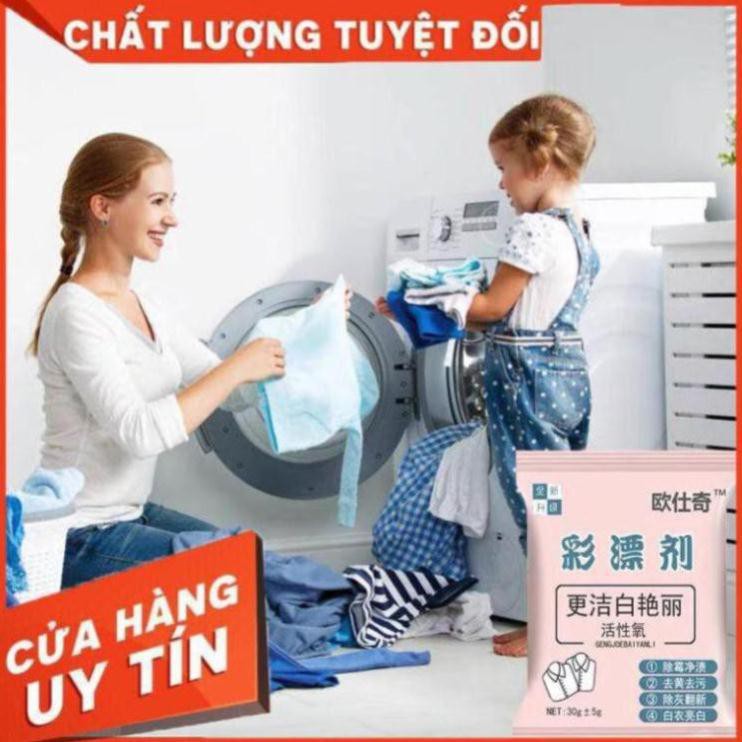 Bột Tẩy Trắng , vết ố ,mốc, chống bay màu, diệt khuẩn quần áo đa năng không độc hại