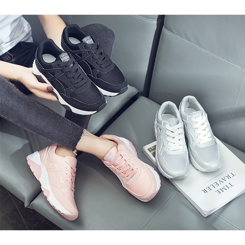 SALE GIÀY NỮ ĐẾ ĐỘN TĂNG 5 CM CHIỀU CAO - GIÀY SNEAKER ĐỘN ĐẾ HOT HIT THỜI TRANG HÀN QUỐC GN02