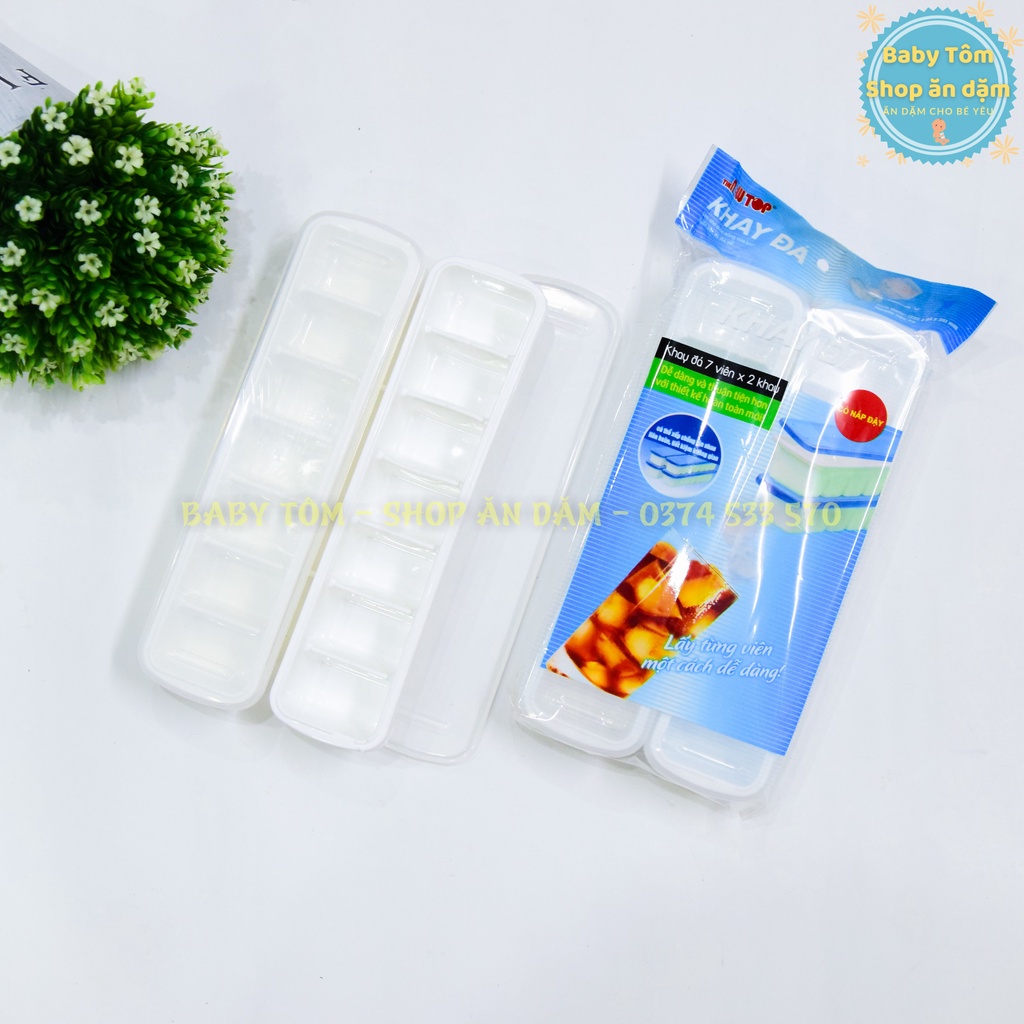 Khay trữ đông,Khay trữ dashi cho bé ăn dặm NPP Baby Tôm