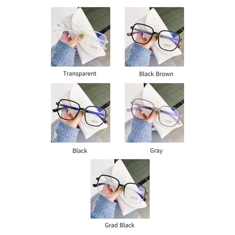 Mắt Kính Gọng Vuông Chống Bức Xạ TR90