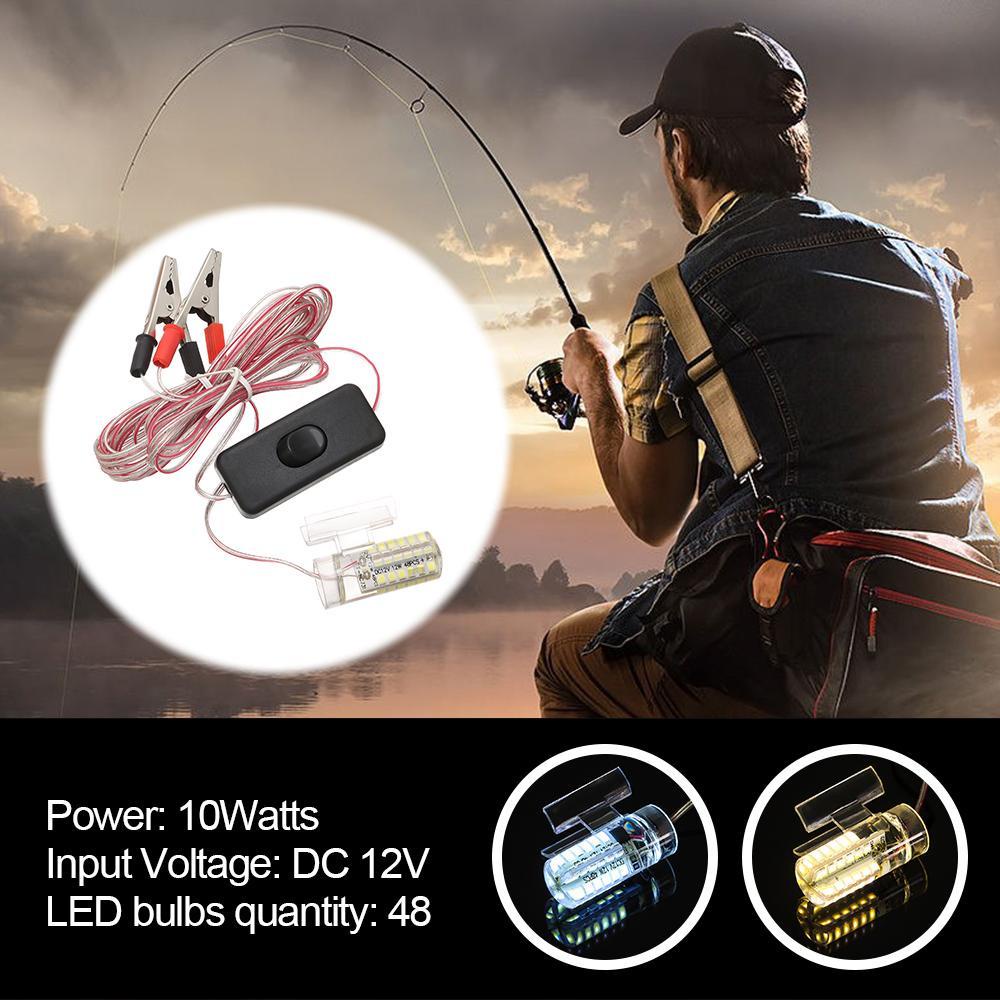 MUVAKO Đèn Câu Cá Ánh Sáng Trắng / Trắng Ấm 12V