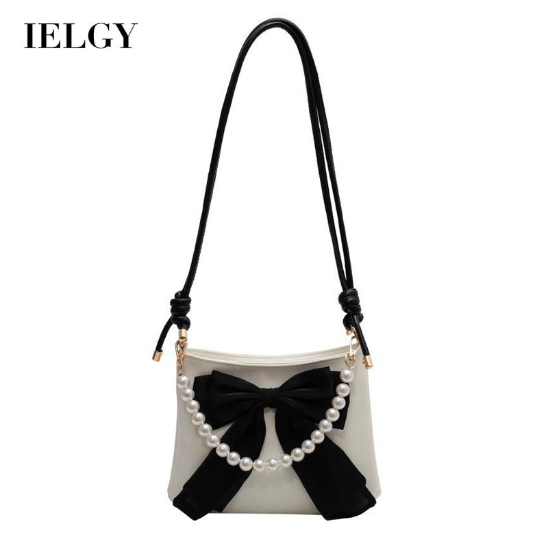Túi đeo chéo Ielgy dạng xô thắt nơ thích hợp cho tất cả các phong cách dành cho bạn nữ