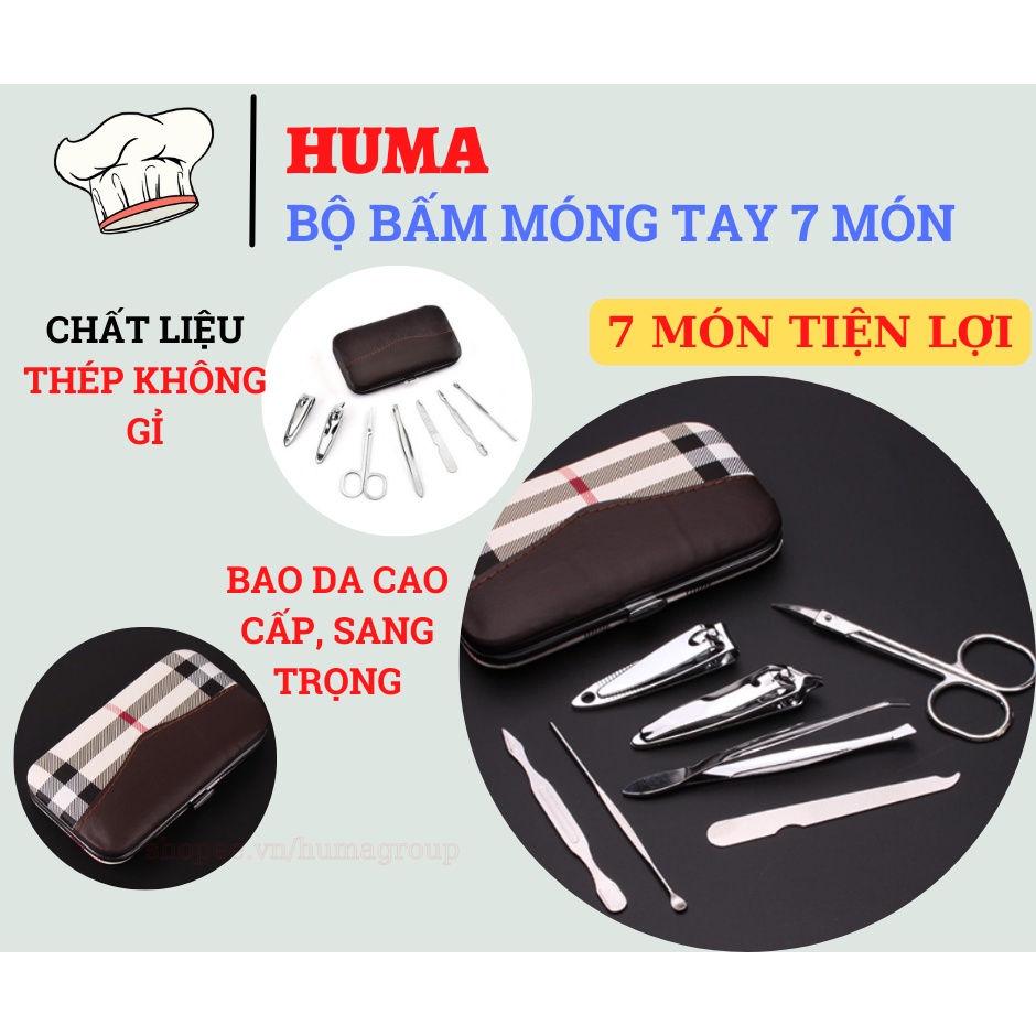 Bộ Cắt Móng Tay Mini Cho Bé Cao Cấp – Dụng Cụ/ Đồ Bấm Móng Tay 7 Món Đa Năng