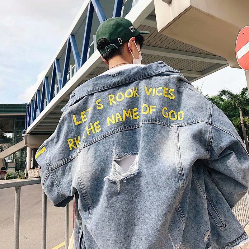 Áo Khoác Jean Nam Nữ Sọc Thể Thao Unisex Thời Trang Trung Hàn HÀNG QCCC Mẫu Mới Nhất J888