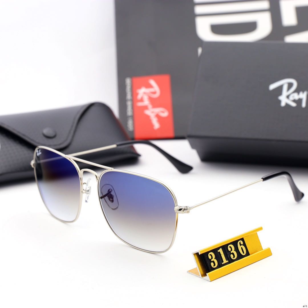 Aviator Ray-Ban_ chính hãng Kính râm 2021 Thời trang Hàn Quốc mới Kính râm nam nữ một mảnh Cặp đôi hợp thời trang Du lịch ngoài trời Kính râm lái xes