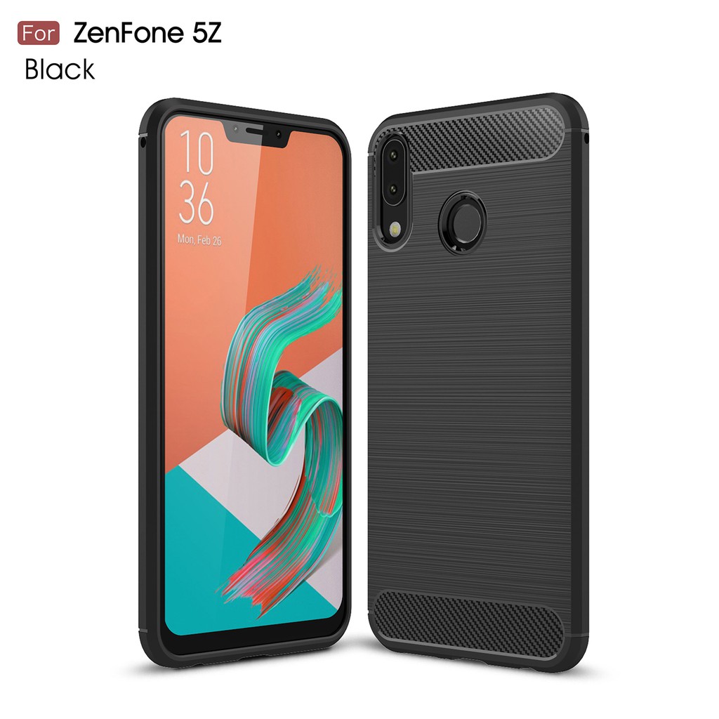 Ready stock Asus Zenfone 5Z ZS620KL/ZE620KL phone Carbon fiber Soft case