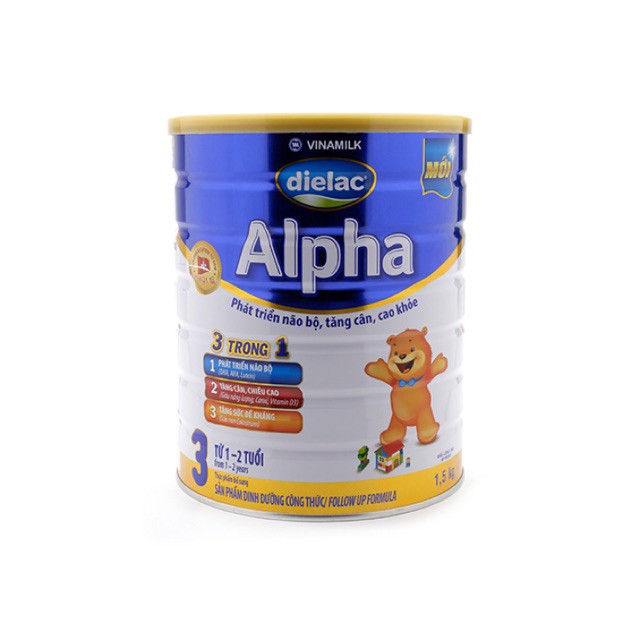 Sữa bột Dielac Alpha 3 1.5kg(từ 1-6 tuổi)