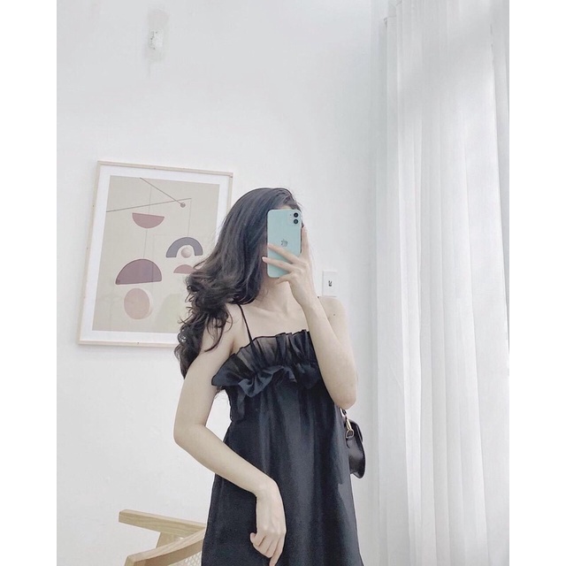 Váy hai dây bèo ngực siêu đẹp