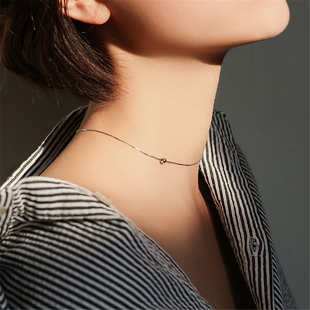 vòng cổ Bạc Mặt Hình Chiếc Thuyền Đơn Giản Thời Trang Cho Nữ