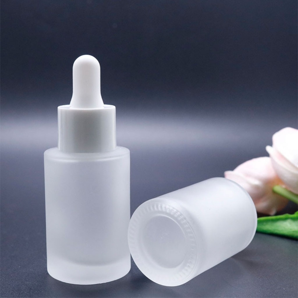 Lọ Chiết Serum Thủy Tinh Phun Mờ Cao Cấp Nắp Bóp Nhỏ Giọt 20M/30ML Dùng Chiết Mỹ Phẩm, Tinh Chất, Phụ Kiện Du Lịch